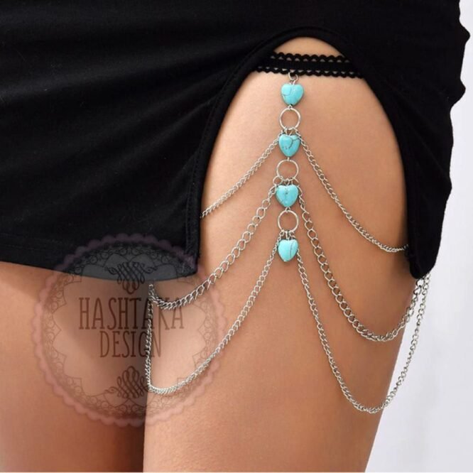 leg chain silver