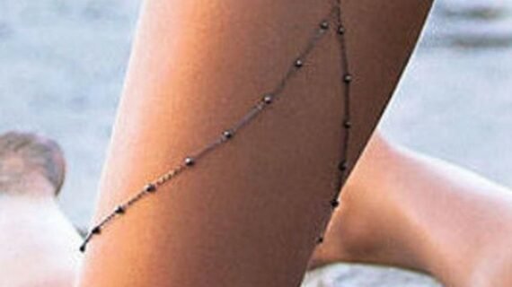 leg chain silver