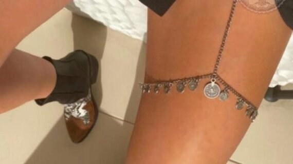 leg chain silver