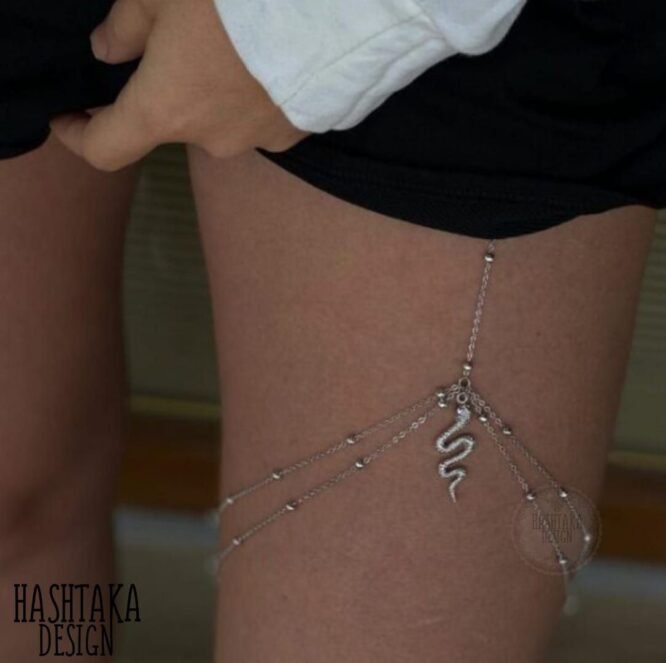 leg chain silver