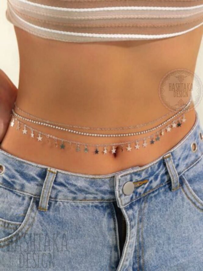 waist chain silver