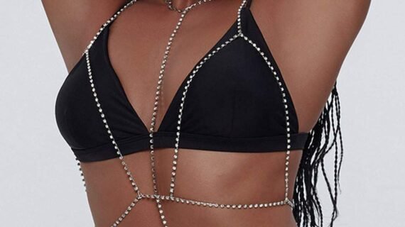diamond chest chain