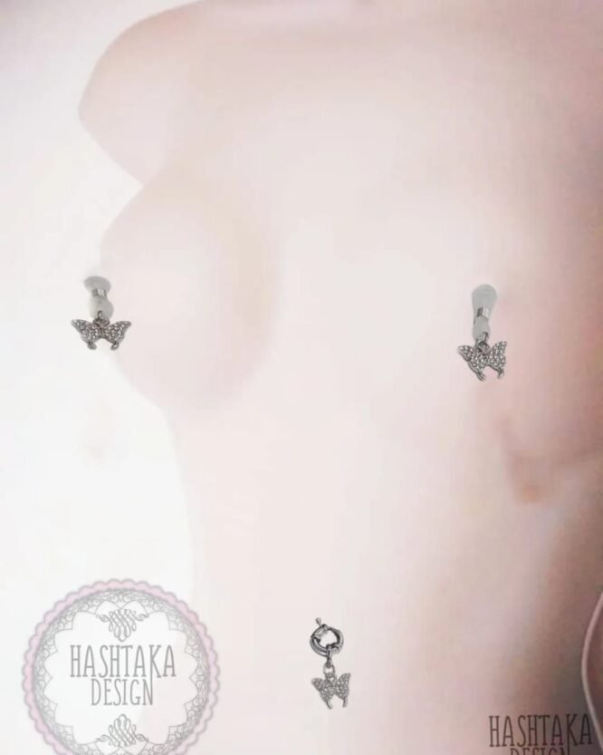 set fake piercing
