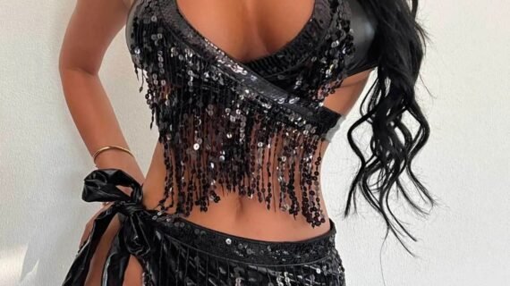 Set leather lingerie