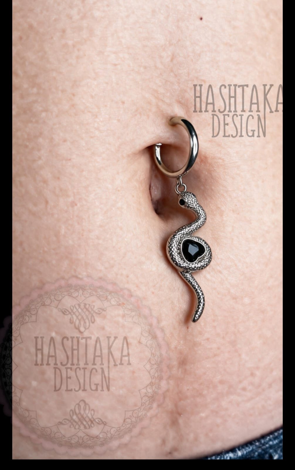 fake piercing snake