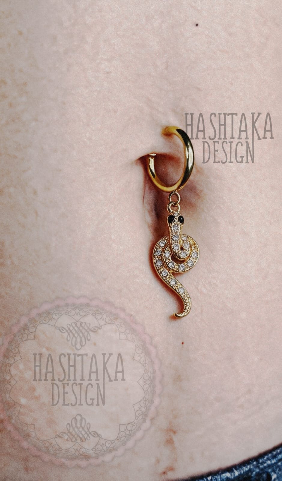 fake piercing snake